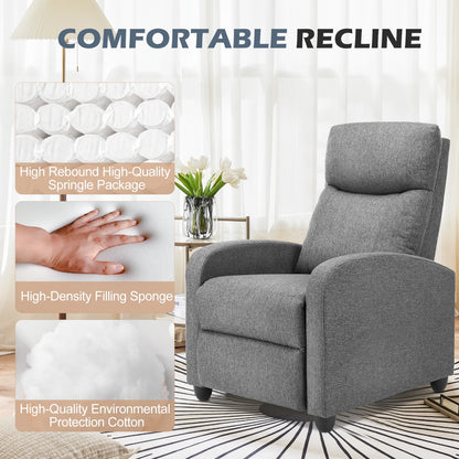 Massage Recliner Chair with 2-Point Lumbar Massage | 8 Modes, 3 Intensities, 90°–160° Recline, Footrest & 275 lb Capacity