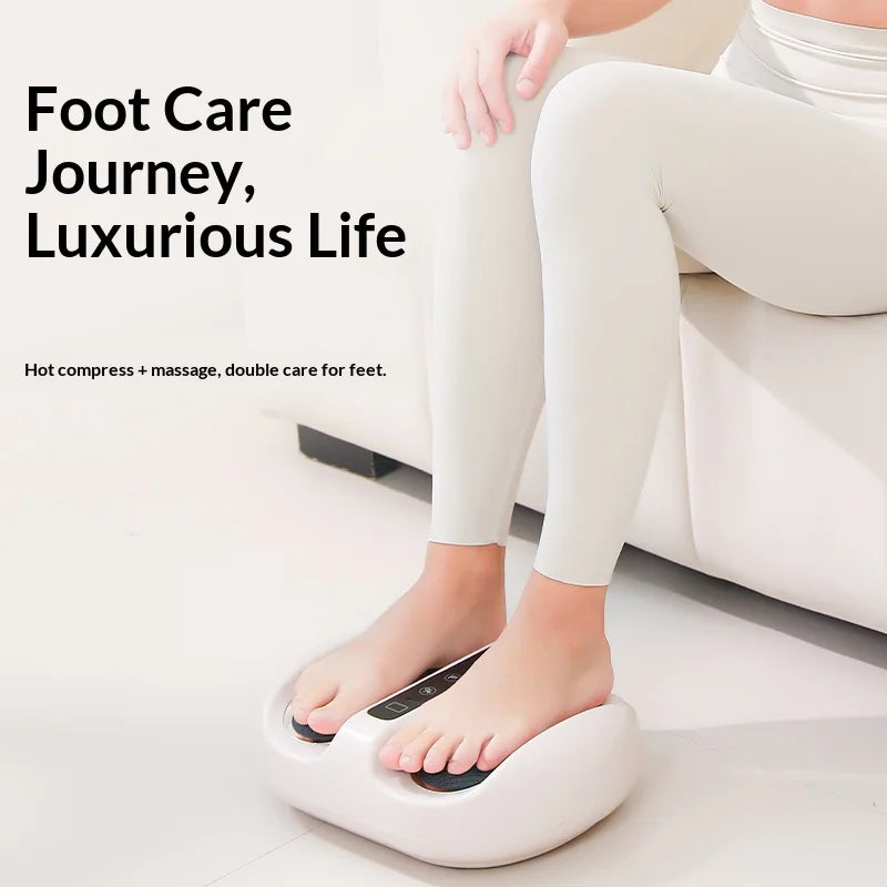 Foot Massager Machine with Heat | Kneading, Rotation, Vibration & Full-Foot Pressure Point Massage