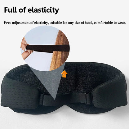 Sleep Headphones Eye Mask | Bluetooth 3D Blackout Sleeping Mask with Wireless Audio, Ultra-Thin Speakers & Adjustable Fit