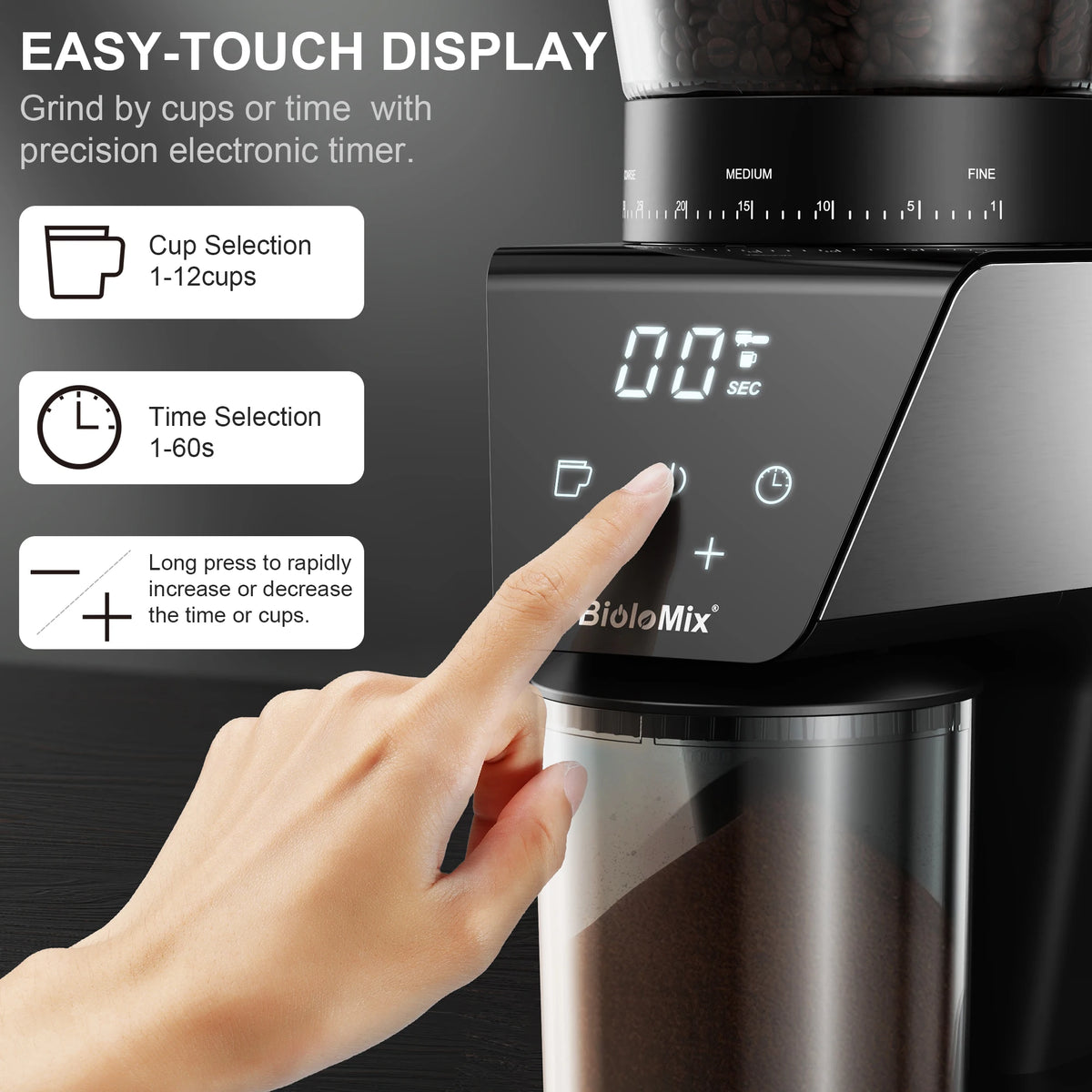 Espresso Machine with Steam Wand and 1.1 L Tank, Optional Separate Grinder