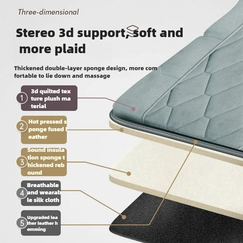 Full Body Massage Mat with Heat | Massage Mattress with Vibration, Kneading, 3 Intensities & Portable Foldable Design