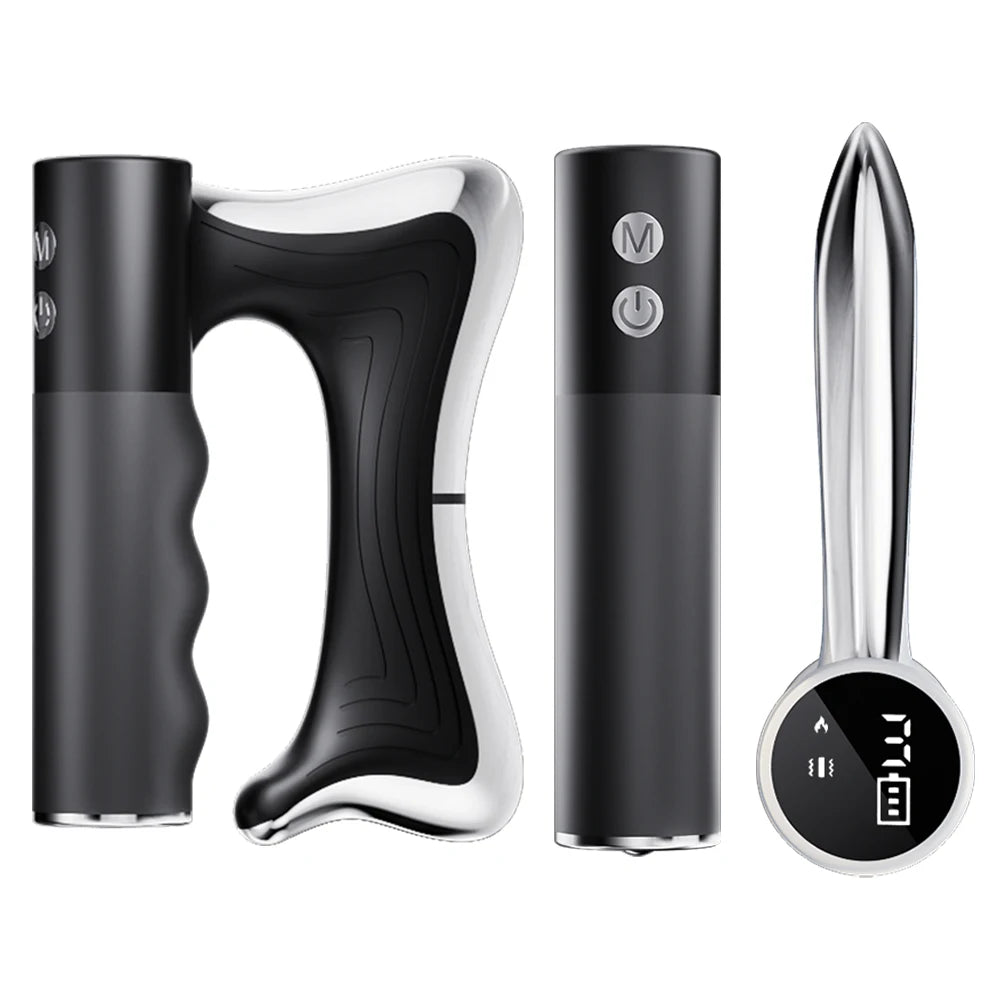 Fascia Scraping Tool Massager | Electric Muscle Scraper with Heat, High-Frequency Vibration & Adjustable Temperature