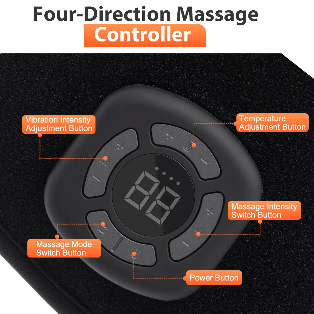 Ankle Massager with Air Compression and Heat | Rechargeable Foot and Ankle Wrap with 3 Modes, 5 Intensities & Optional Vibration