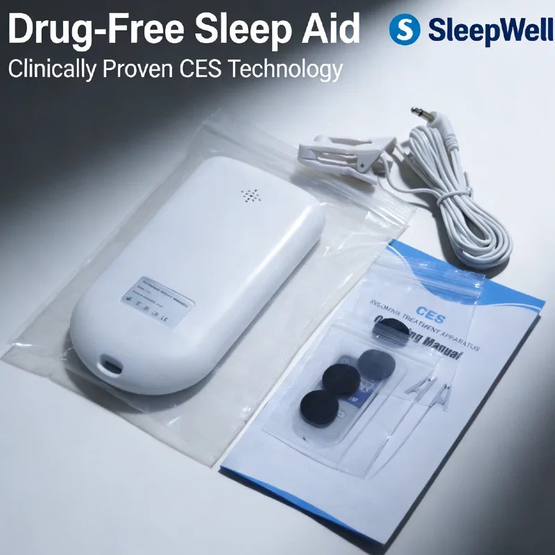 CES Sleep Aid Device | Vagus Nerve Ear Clip Stimulator for Insomnia, Relaxation & Stress Relief