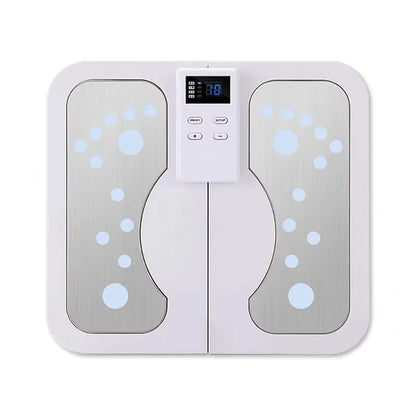 EMS and TENS Foot Massager Mat with Heat | 3 Heat Levels, Adjustable Intensity, LCD Control & Foldable Design