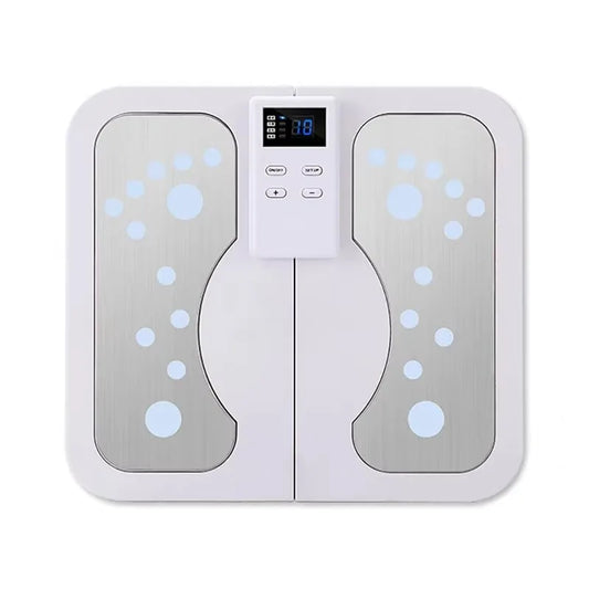 EMS and TENS Foot Massager Mat with Heat | 3 Heat Levels, Adjustable Intensity, LCD Control & Foldable Design