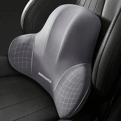 Office Chair Cushion | Memory Foam Seat Cushion with Lumbar Support for Back Pain Relief, Desk Chair & Home Office Grey