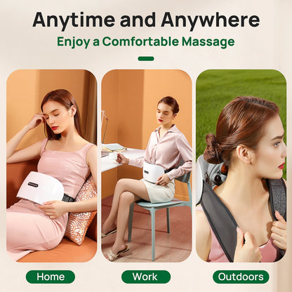 Abdominal Heating Pad Massager | Cordless Belly Massager for Cramps, Stomach Tension & Relaxation