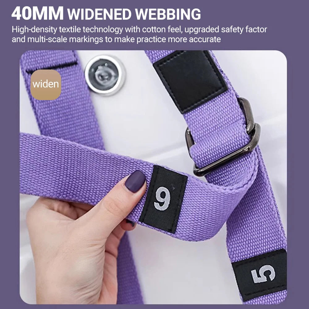 Aerial Yoga Strap | Adjustable Stretching Belt for Splits, Backbends, Inversion & Flexibility Training