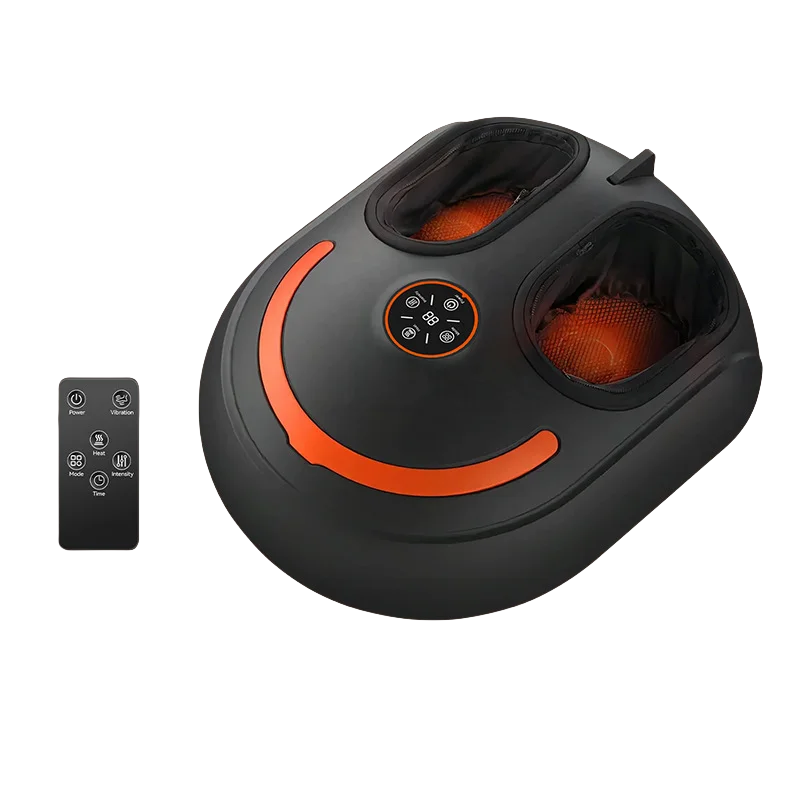 Shiatsu Foot Massager with Heat and Air Compression | 4 Modes, 5 Intensities, Vibration, LCD Display & Remote