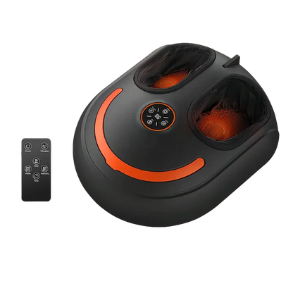 Shiatsu Foot Massager with Heat and Air Compression | 4 Modes, 5 Intensities, Vibration, LCD Display & Remote