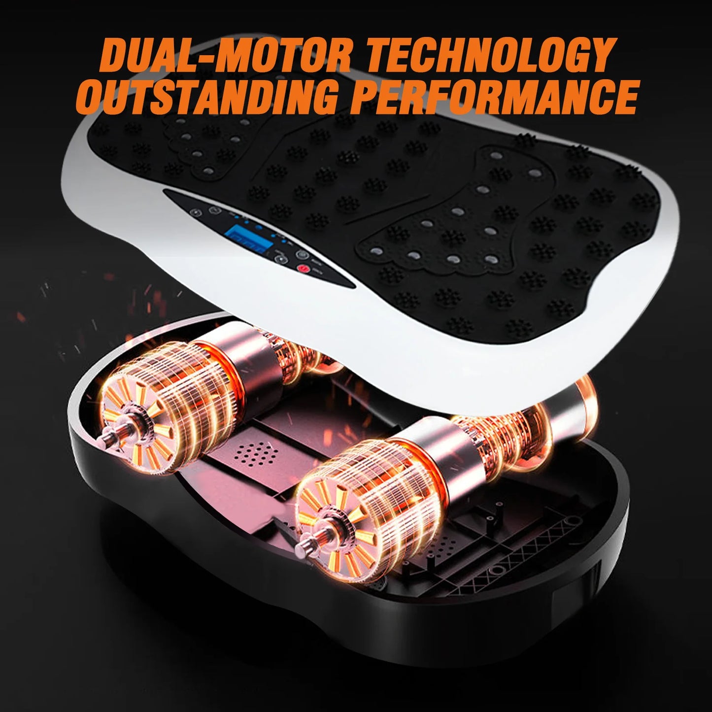Vibration Plate Exercise Machine | Dual Motor Full Body Shaker with 120 Speeds, Resistance Bands & Remote Control