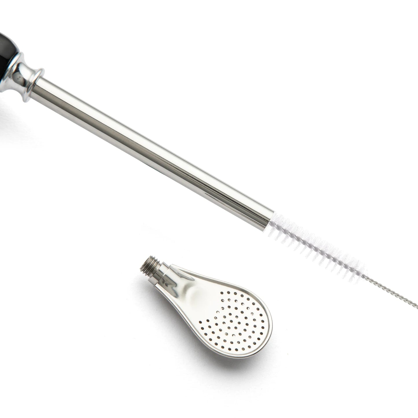 Stainless Steel Bombilla Straw Set | Reusable Yerba Mate Filter Straws with Cleaning Brushes