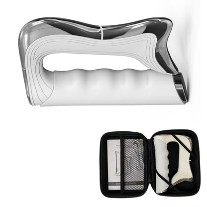 Fascia Massage Tool with Microcurrent and Vibration | Rechargeable Handheld Muscle Massager with 3 Modes