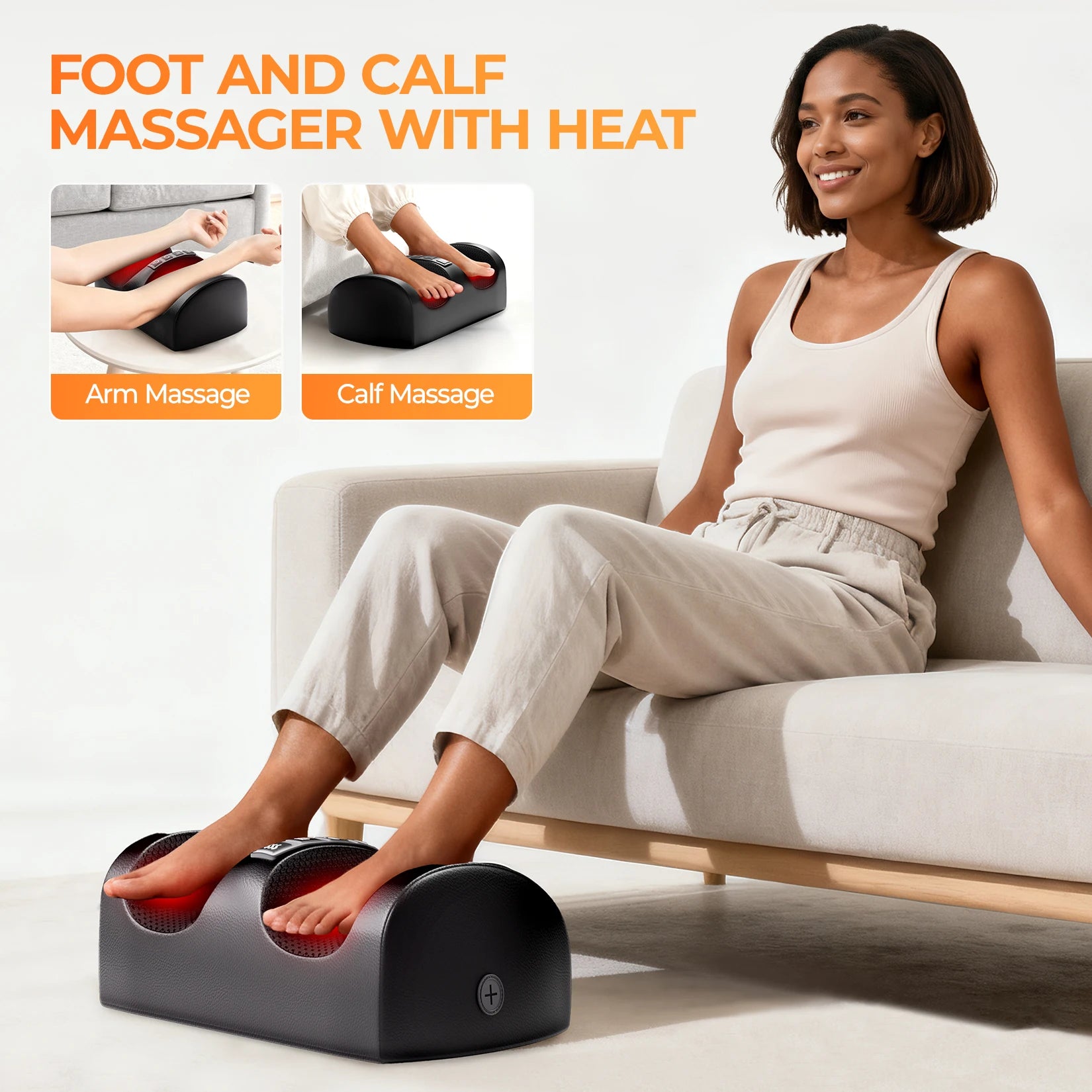 Full Body Massage Mat with Heat, 10 Vibration Points & 9 Modes | Shiatsu Back Massage Pad with Adjustable Intensity and Timer