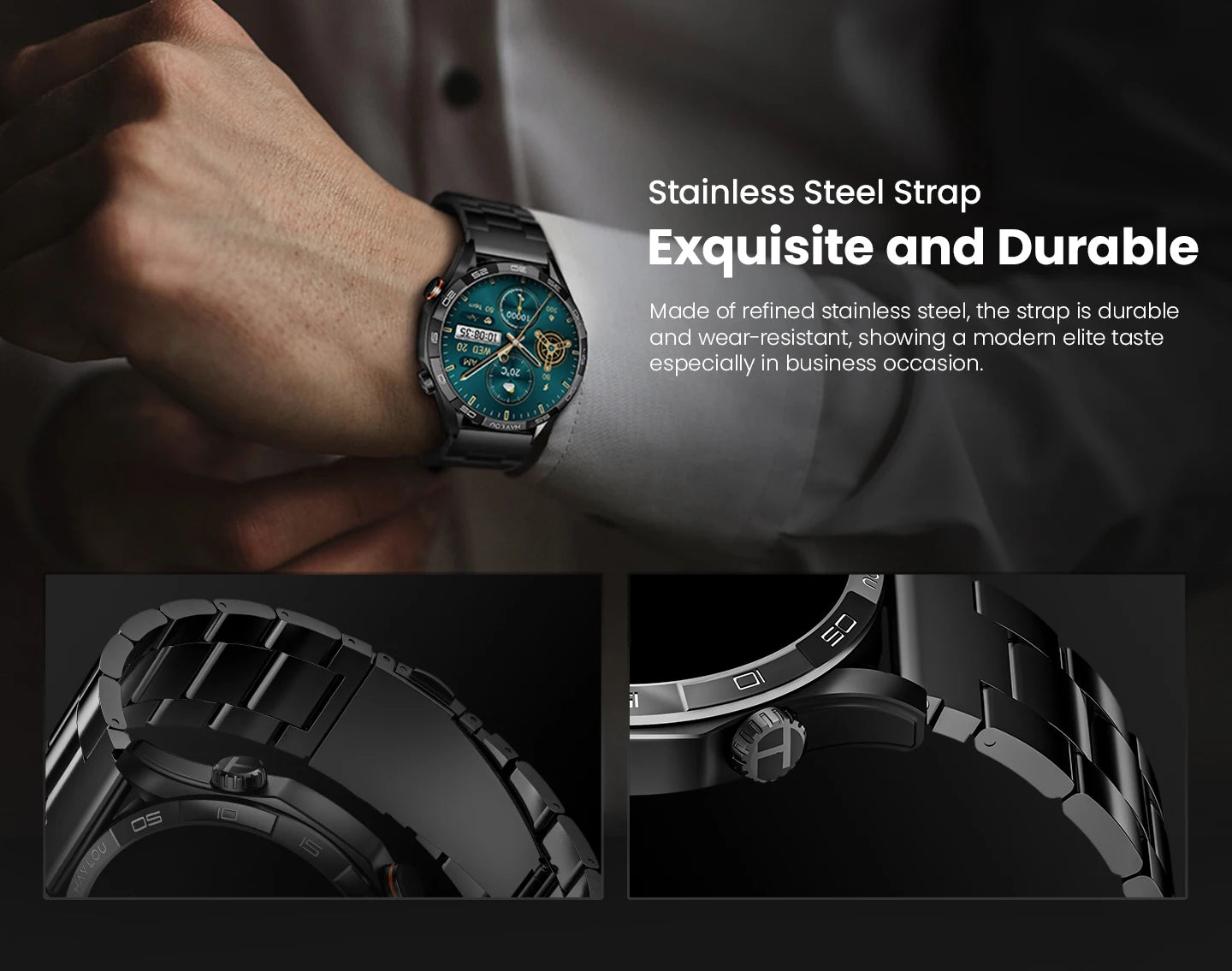 Solar 5 Smartwatch | 1.58" AMOLED Display, Bluetooth Calls, 100+ Sports Modes & 24H Health Monitoring