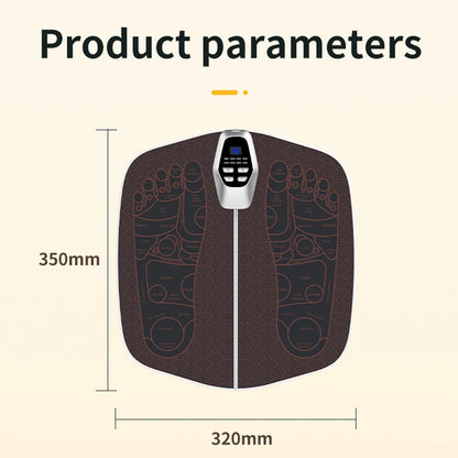 EMS Foot Massager Pad with Remote | 8 Modes, 32 Intensity Levels, USB Rechargeable & 20-Minute Auto Shut-Off