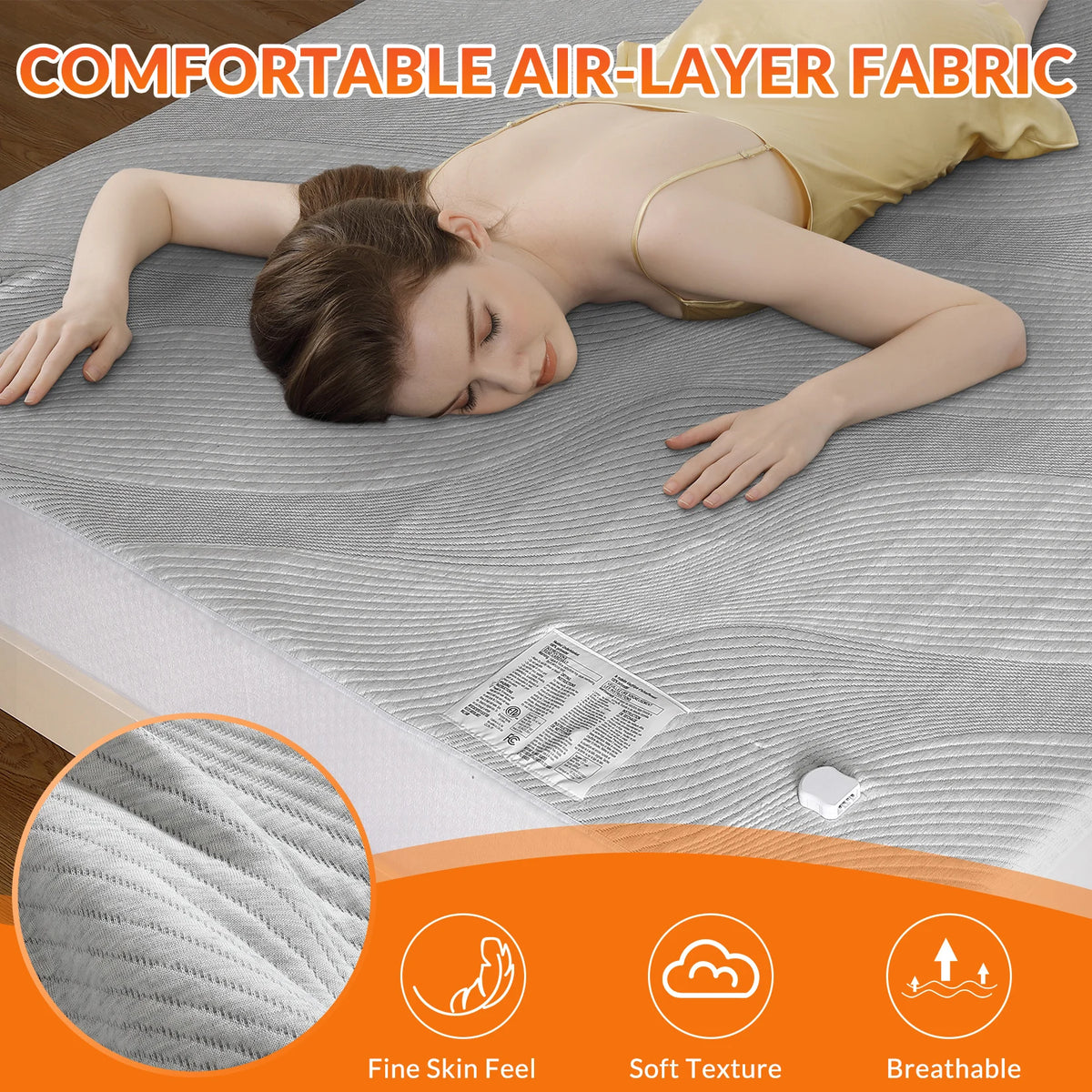 Heated Mattress Pad | 10 Heat Settings & 18-Inch Pocket