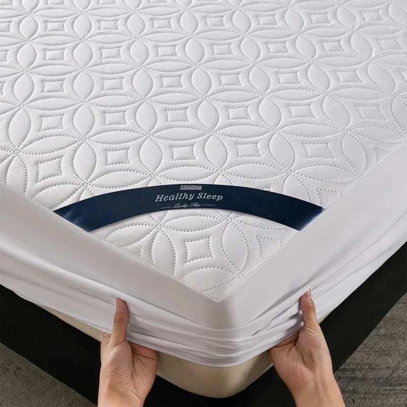 Waterproof Quilted Mattress Protector | 12-Inch Pocket White