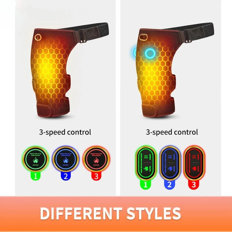 Hip Massager with Heat and Vibration | Cordless Hip Support Brace for Lower Back and Hip Comfort