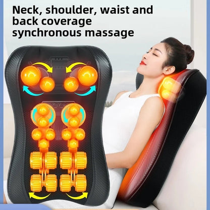Shiatsu Neck and Back Massager with Heat | Deep Kneading Massage Pillow for Neck, Shoulders & Lower Back