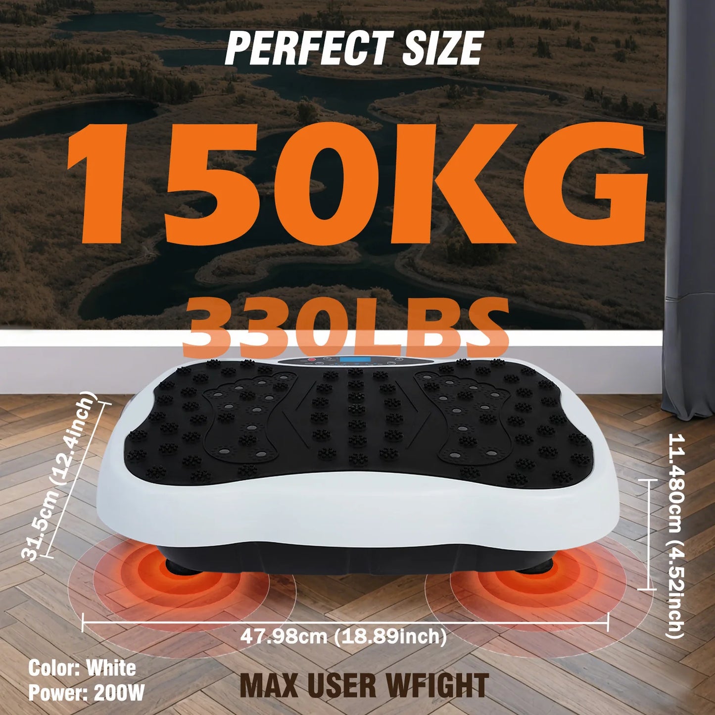 Vibration Plate Exercise Machine | Dual Motor Full Body Shaker with 120 Speeds, Resistance Bands & Remote Control