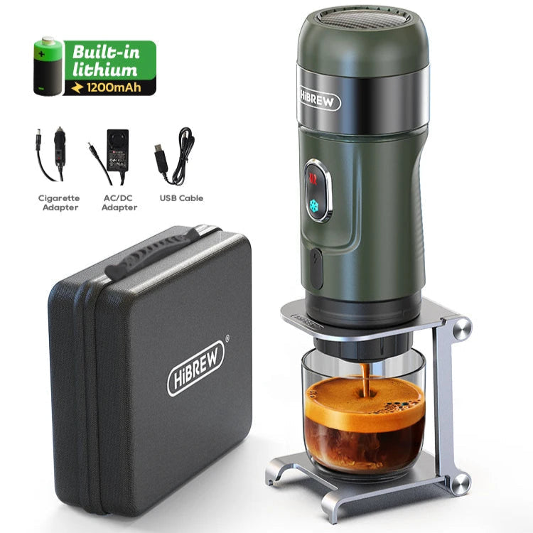 Portable Espresso Maker for Capsules and Ground Coffee, 60 ml Tank