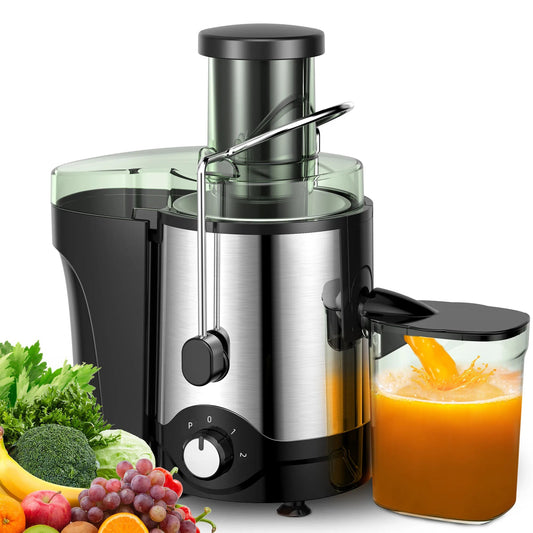 Centrifugal Juicer 600W | 3" Wide Chute, Dual Speed, Stainless Steel Blades