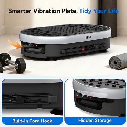 Vibration Plate Exercise Machine | Full Body Shaker with 120 Speeds, 9 Programs, Remote Control & 300 lb Capacity