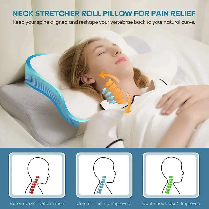 Contour Memory Foam Neck Pillow with Arm Supports