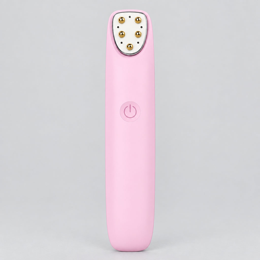 Radio Frequency (RF) Facial Massager Pen with EMS, Red Light, Heat and 3 Modes Purple