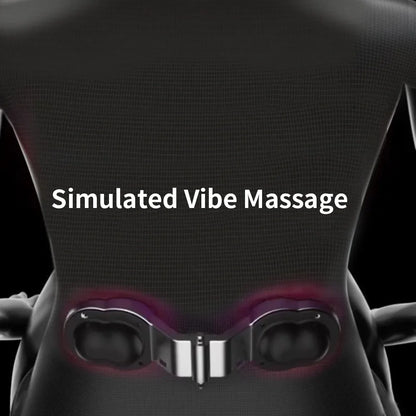 Memory Foam Lumbar Support Pillow with Heat and Vibration | 3 Heat Levels, 3 Massage Modes & Adjustable Chair Straps