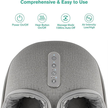 Shiatsu Heated Foot Massager | Deep Kneading, Heat Therapy, Auto Timer