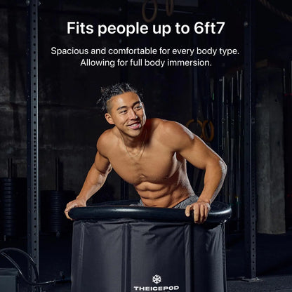 Ice Bath Tub | Portable Cold Plunge Tub for Adults, 84-Gallon Inflatable Recovery Bath with Lid & Drain