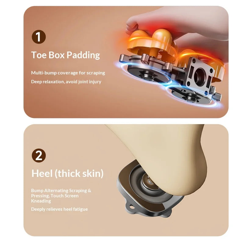 Foot Massager Machine with Heat | Kneading, Rotation, Vibration & Full-Foot Pressure Point Massage