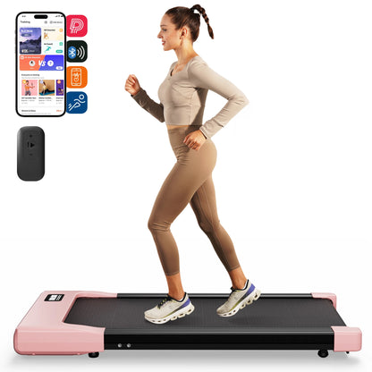 Under Desk Walking Pad Treadmill with 2.5HP Motor | 2.5 MPH, 265 lb Capacity, LED Display, Remote & 3.9-Inch Slim Design