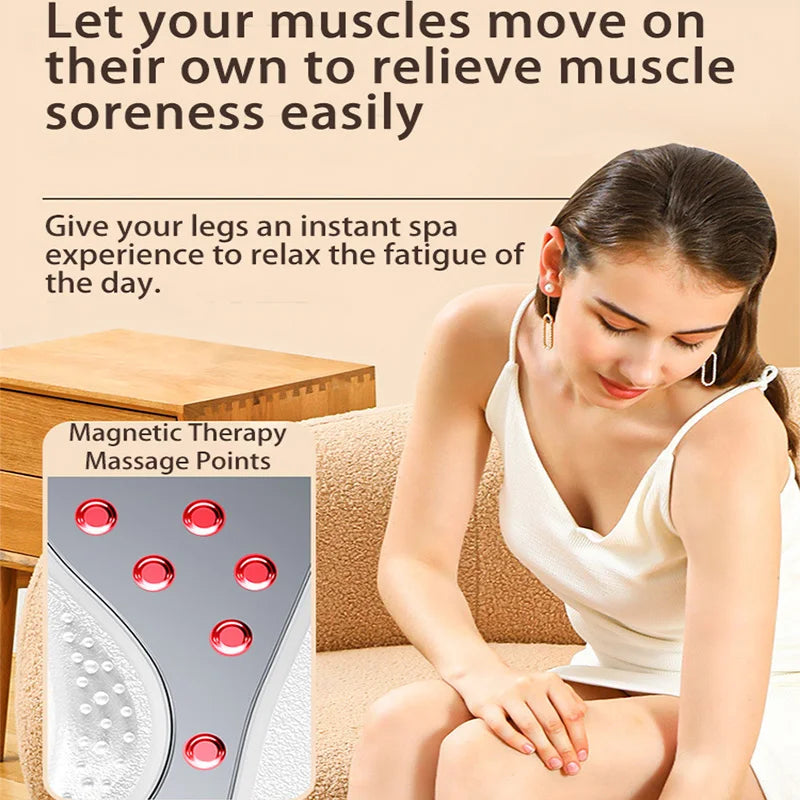EMS Foot Massager with Heat and Remote | Adjustable Foot Stimulation Machine with Multiple Modes and Intensity Levels