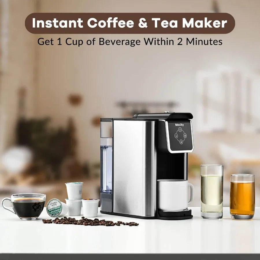 Single-Serve Coffee Maker for Cup-Style Pods, Ground Coffee and Tea, 50 fl oz Tank