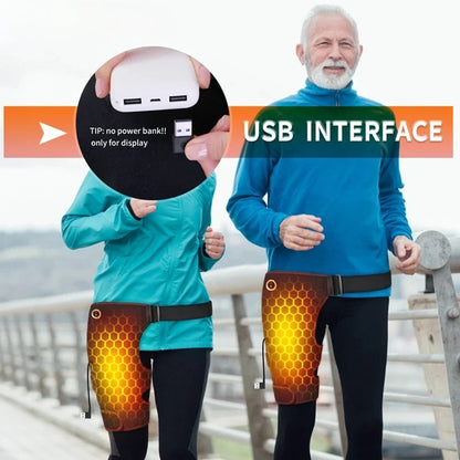 Hip Massager with Heat and Vibration | Cordless Hip Support Brace for Lower Back and Hip Comfort