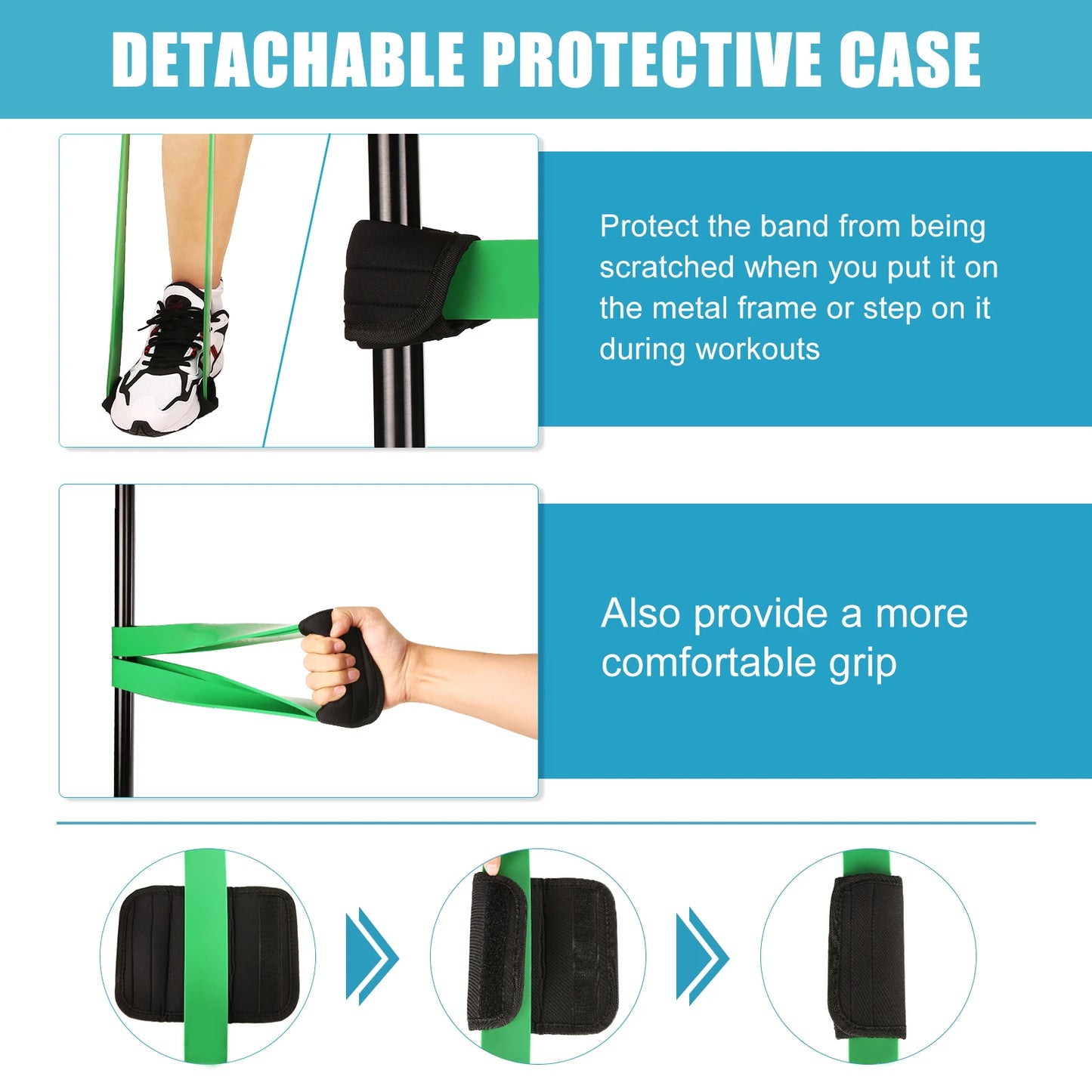 All-In-One Pull Up Resistance Band Set | 5 Levels (5–125 LB) with Handles, Door Anchor & Carry Bag | Full-Body Portable Home Workout Kit