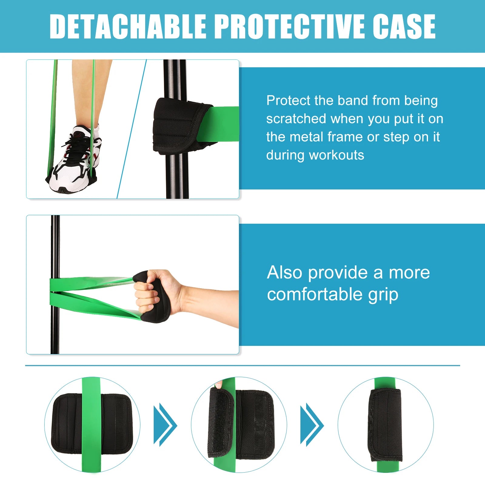 All-In-One Pull Up Resistance Band Set | 5 Levels (5–125 LB) with Handles, Door Anchor & Carry Bag | Full-Body Portable Home Workout Kit