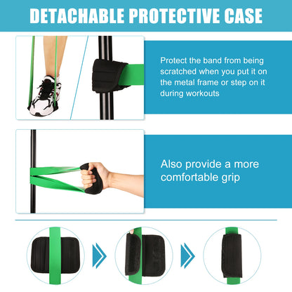 All-In-One Pull Up Resistance Band Set | 5 Levels (5–125 LB) with Handles, Door Anchor & Carry Bag | Full-Body Portable Home Workout Kit