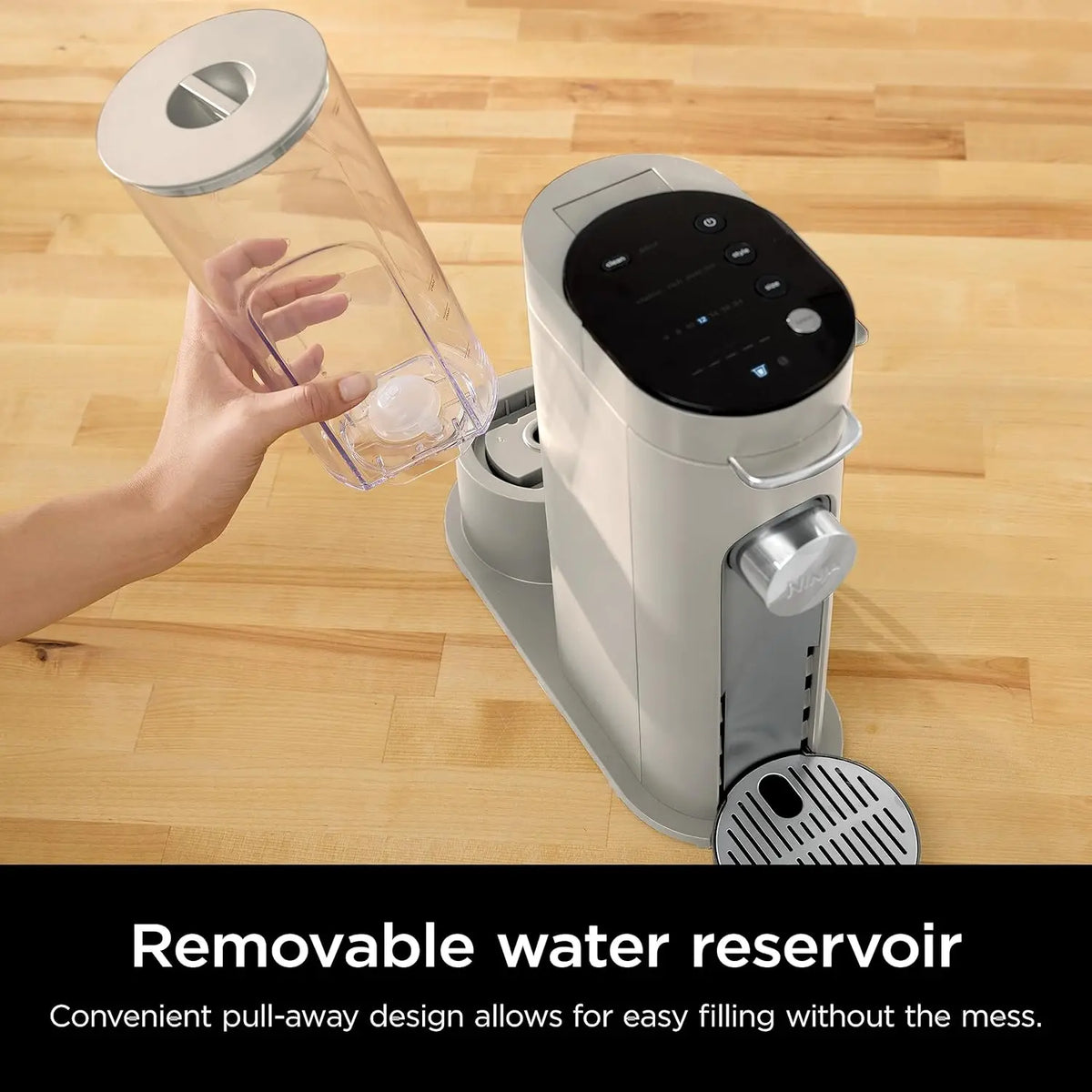 Single-Serve Coffee Maker for Pods and Grounds, 56 fl oz Tank