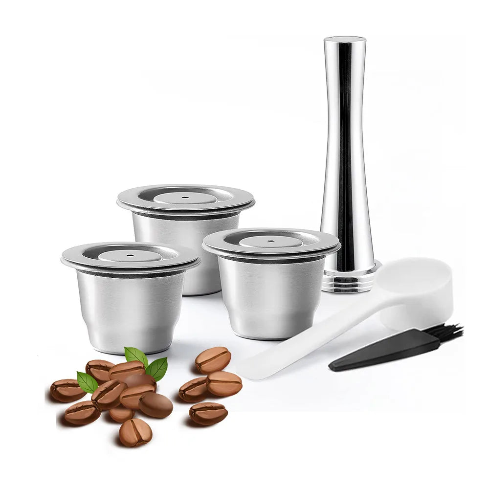 Reusable Stainless Steel Coffee Pods for Nespresso OriginalLine | Refillable Espresso Capsules, Dishwasher Safe, Eco-Friendly & Durable