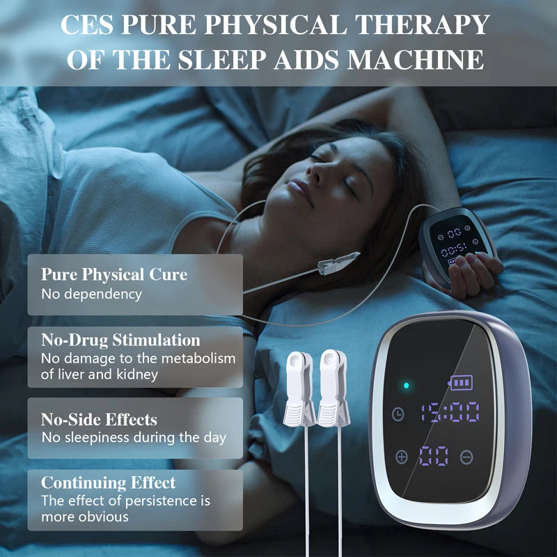 CES Sleep Aid Device | Handheld Microcurrent Sleep Therapy for Insomnia, Anxiety, Stress & Relaxation