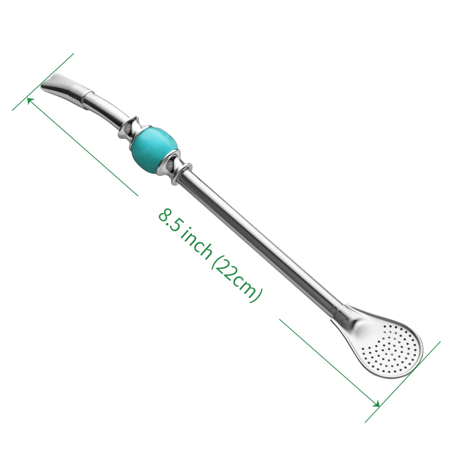 Stainless Steel Bombilla Straw Set | Reusable Yerba Mate Filter Straws with Cleaning Brushes