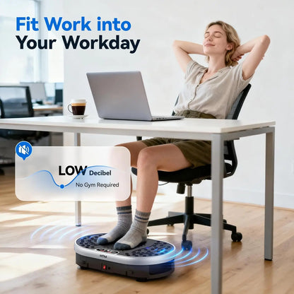 Vibration Plate Exercise Machine | Full Body Shaker with 120 Speeds, 9 Programs, Remote Control & 300 lb Capacity