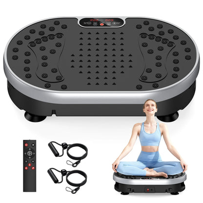Vibration Plate Exercise Machine | Full Body Shaker with 120 Speeds, 9 Programs, Remote Control & 300 lb Capacity