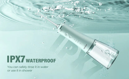 Cordless Water Flosser | 280ml Portable Oral Irrigator | 4 Modes, 6 Tips, USB Rechargeable | 30-Day Battery & IPX7 Waterproof for Deep Dental Cleaning