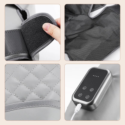 Calf and Knee Massager with Heat and Air Compression | Cordless Leg Wrap with 3 Heat Levels and Adjustable Pressure